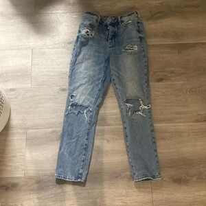 PacSun high-rise distressed mom jean